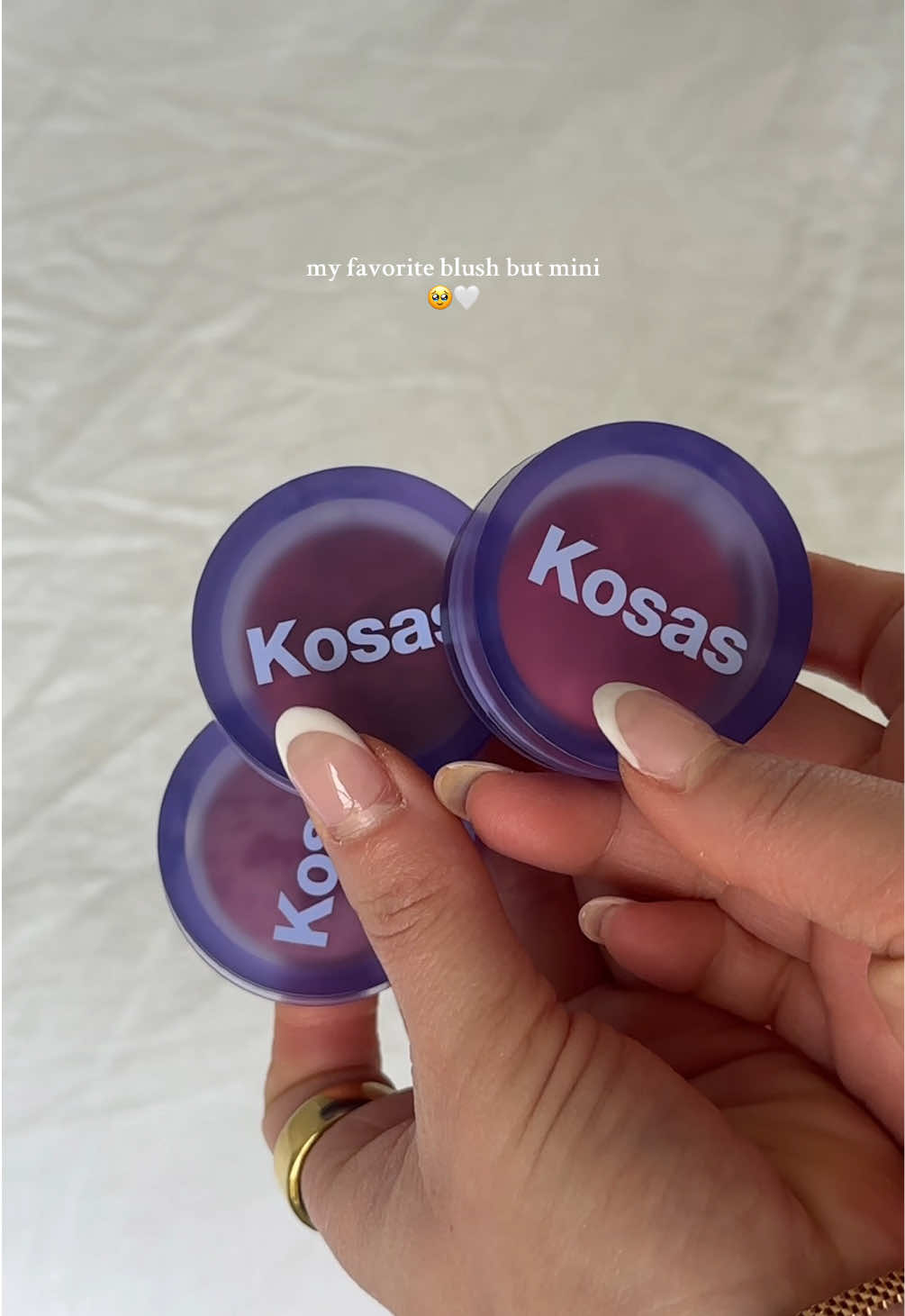 TikTok post by @riannagail for Kosas. Caption reads: [...] I wear this literally every single day....
