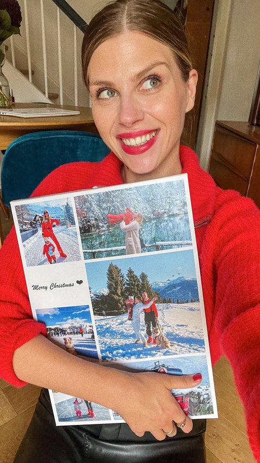 Instagram post by @girlinbasel for ifolor. Caption reads: [...] in the Lindt Advent calendar from @ifolor.....