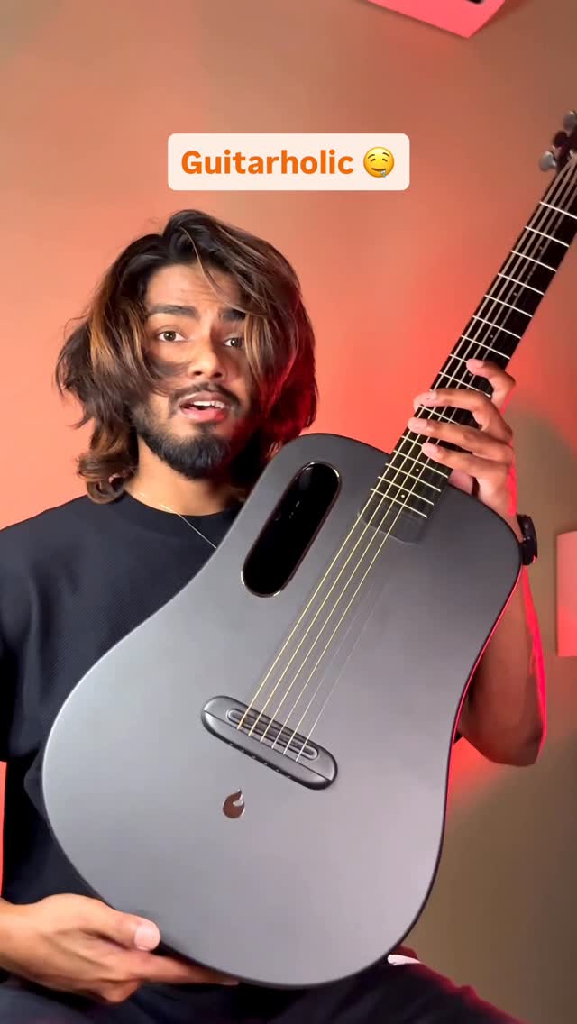 Instagram post by @mostlyacoustic for LAVA MUSIC. Caption reads: GuitarPaglu 🎀

🎸: Lava me air @lavamusicofficial....