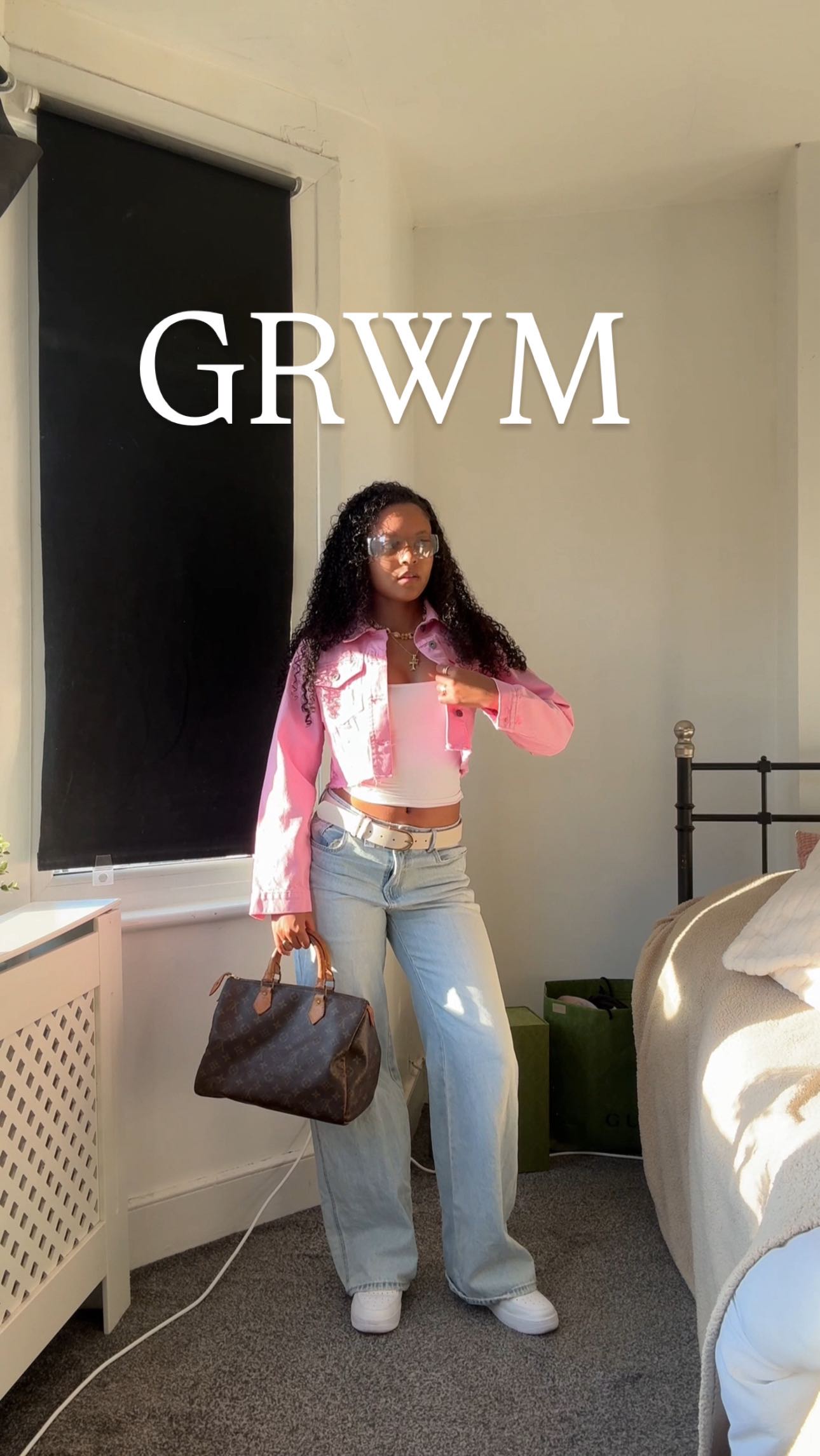 Instagram post by @tia.forbes for Femme Luxe. Caption reads: [...] done a grwm reel for a while aha 🥹 ||....