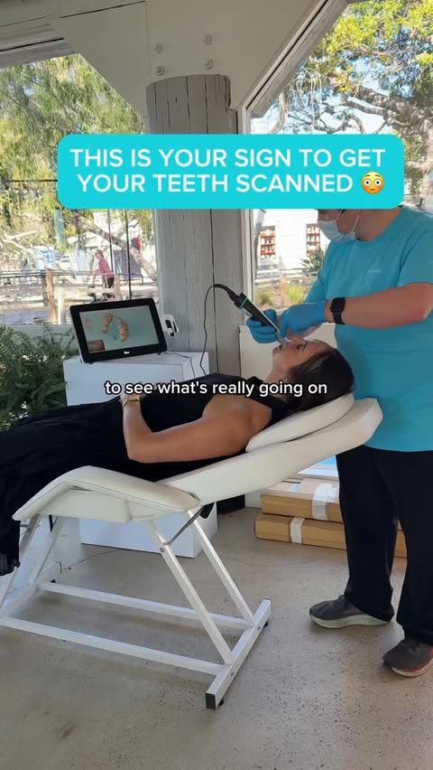 Instagram post by @hortonlane_ for Invisalign. Caption reads: My teeth looked fine, but the scan showed a few....