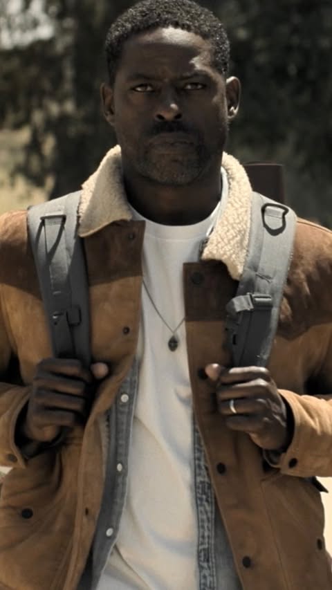 Instagram post by @sterlingkbrown for Hulu. Caption reads: [...] outside. PARADISE returns February 23 on....