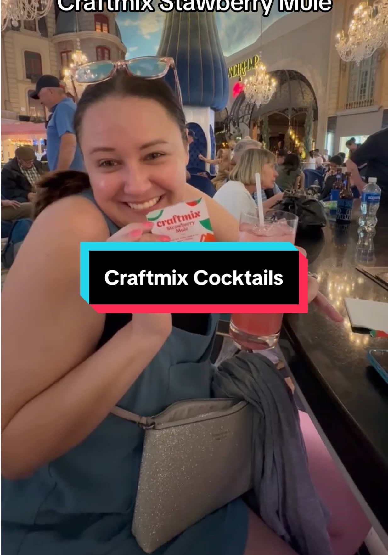 TikTok post by @carla_ann_218 for Craftmix. Caption reads: How to lower your bar bill! @Craftmix we need a....