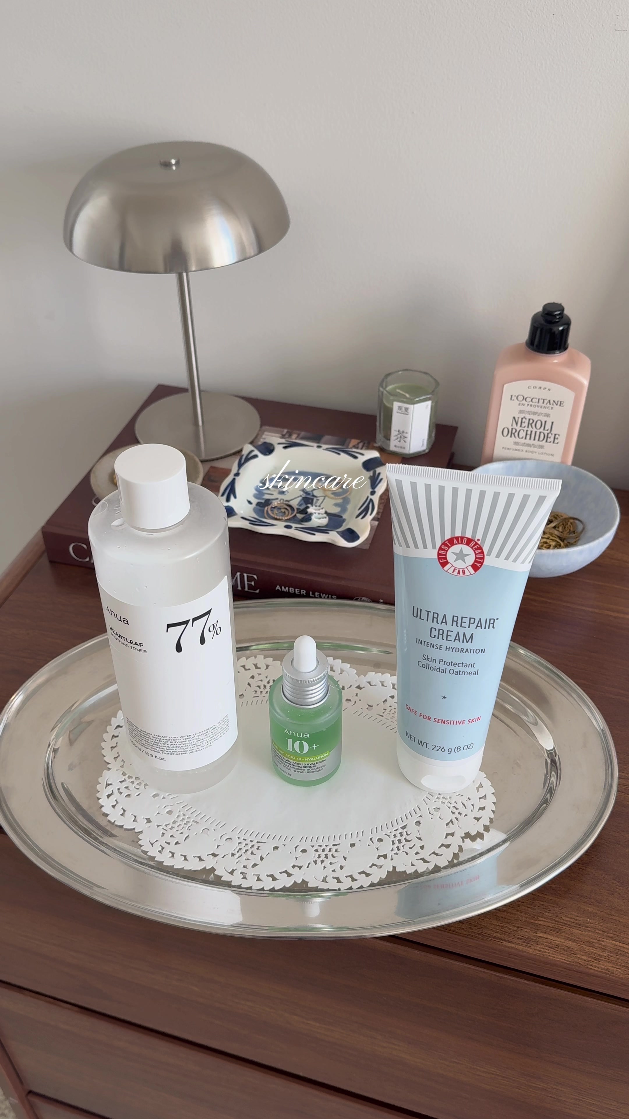 TikTok post by @cindy_xwang for Aritzia. Caption reads: a slow saturday with my morning fun drinks☕️🍵....