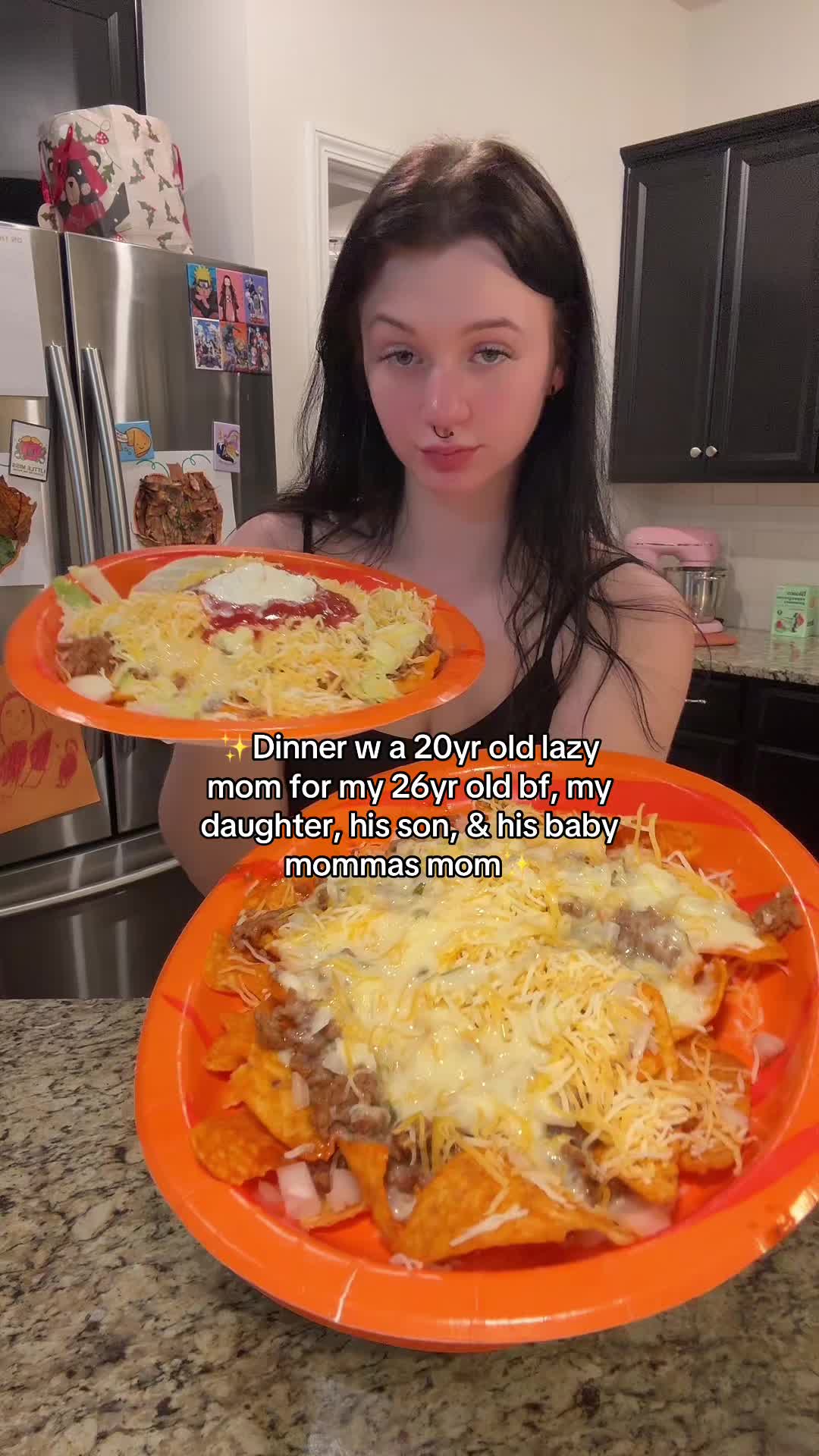 TikTok post by @_mariclaremaclamroc_ for Join Amble. Caption reads: Blended family dinners be wild 😭 but thanks to....