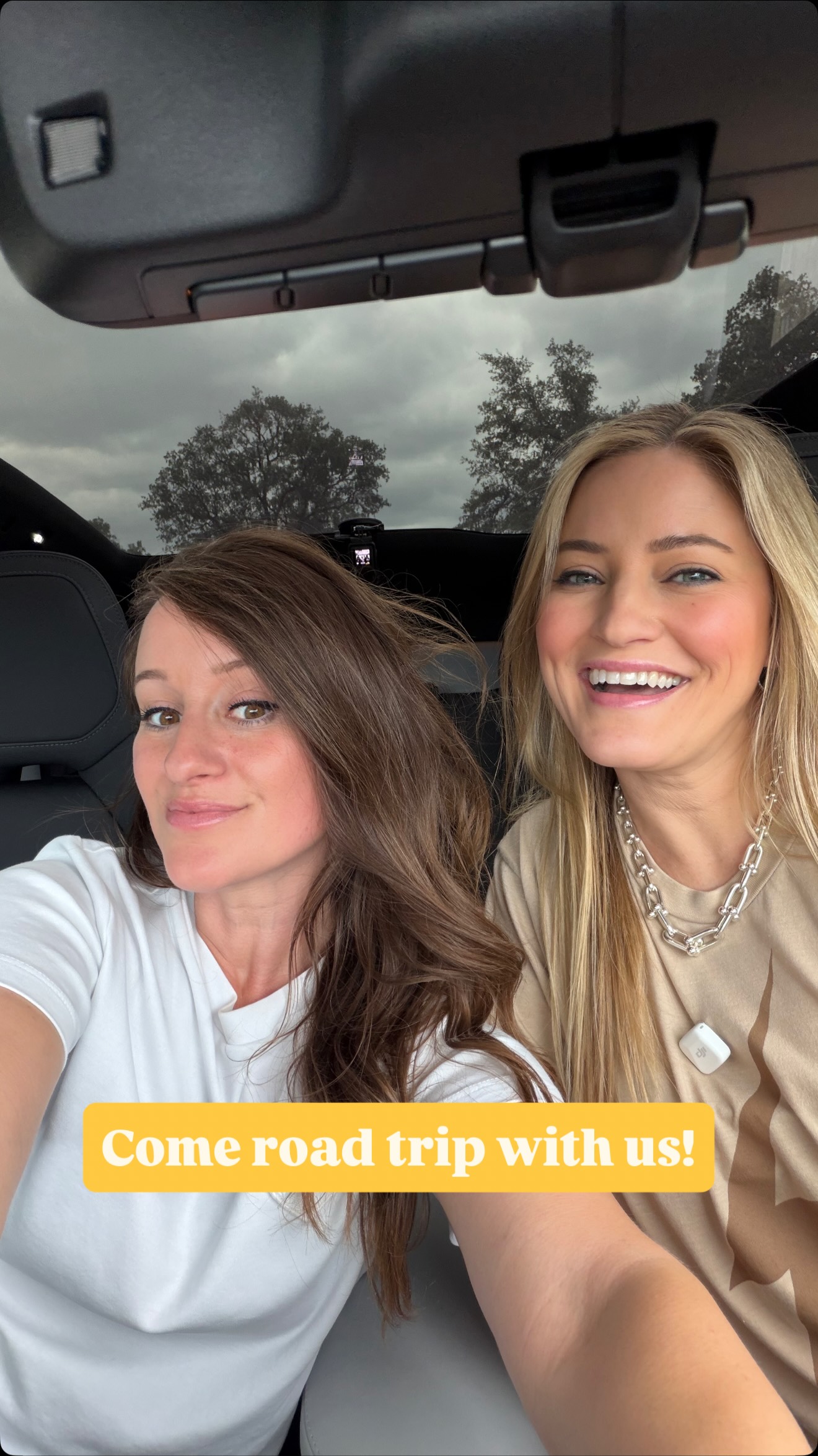 Instagram post by @jennaezarik for Polestar. Caption reads: My sister and I spent the day road-tripping around....