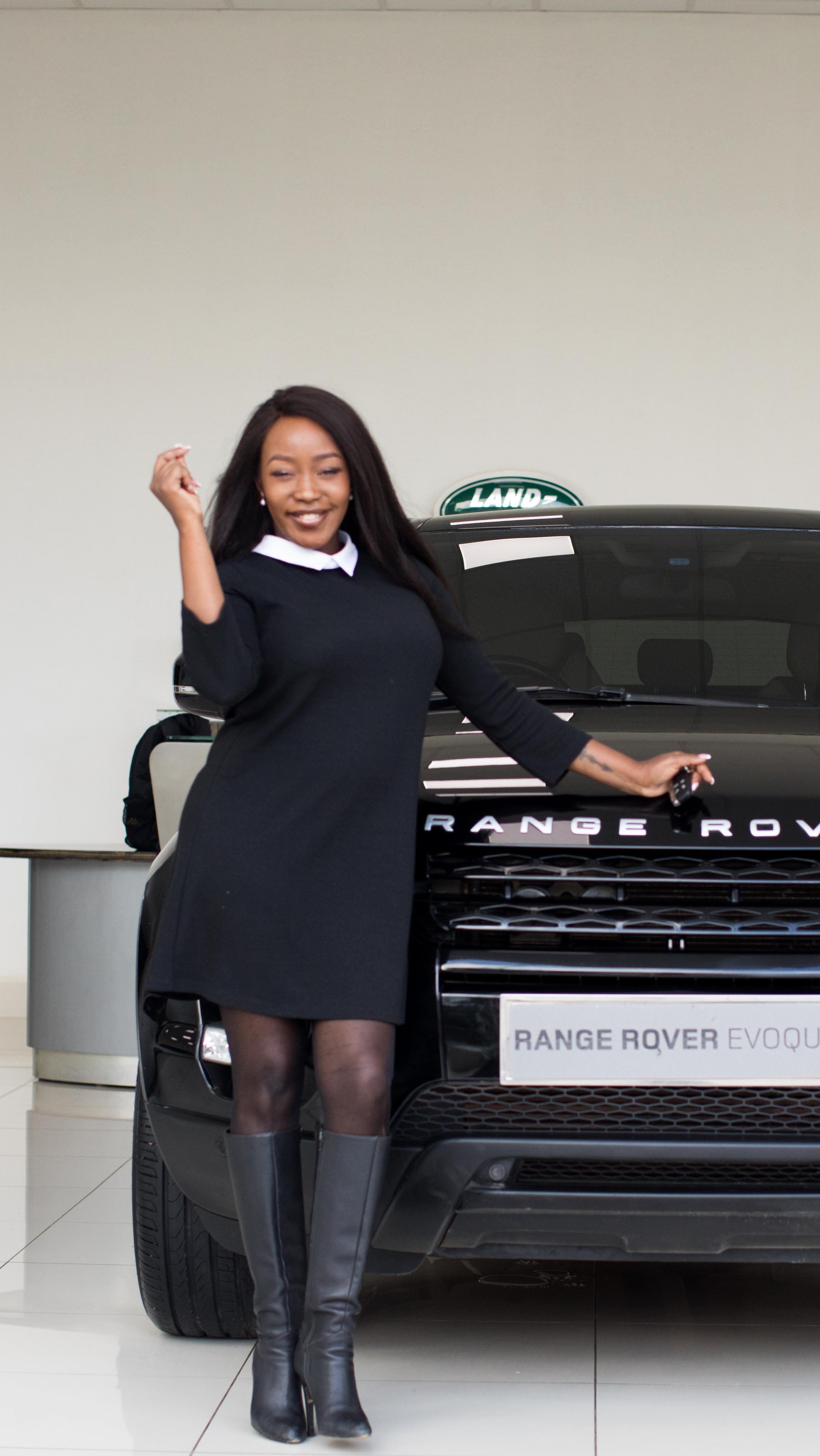 Instagram post by @terryannechebet for Land Rover. Caption reads: Just came across this ad I did with @landrover SA....