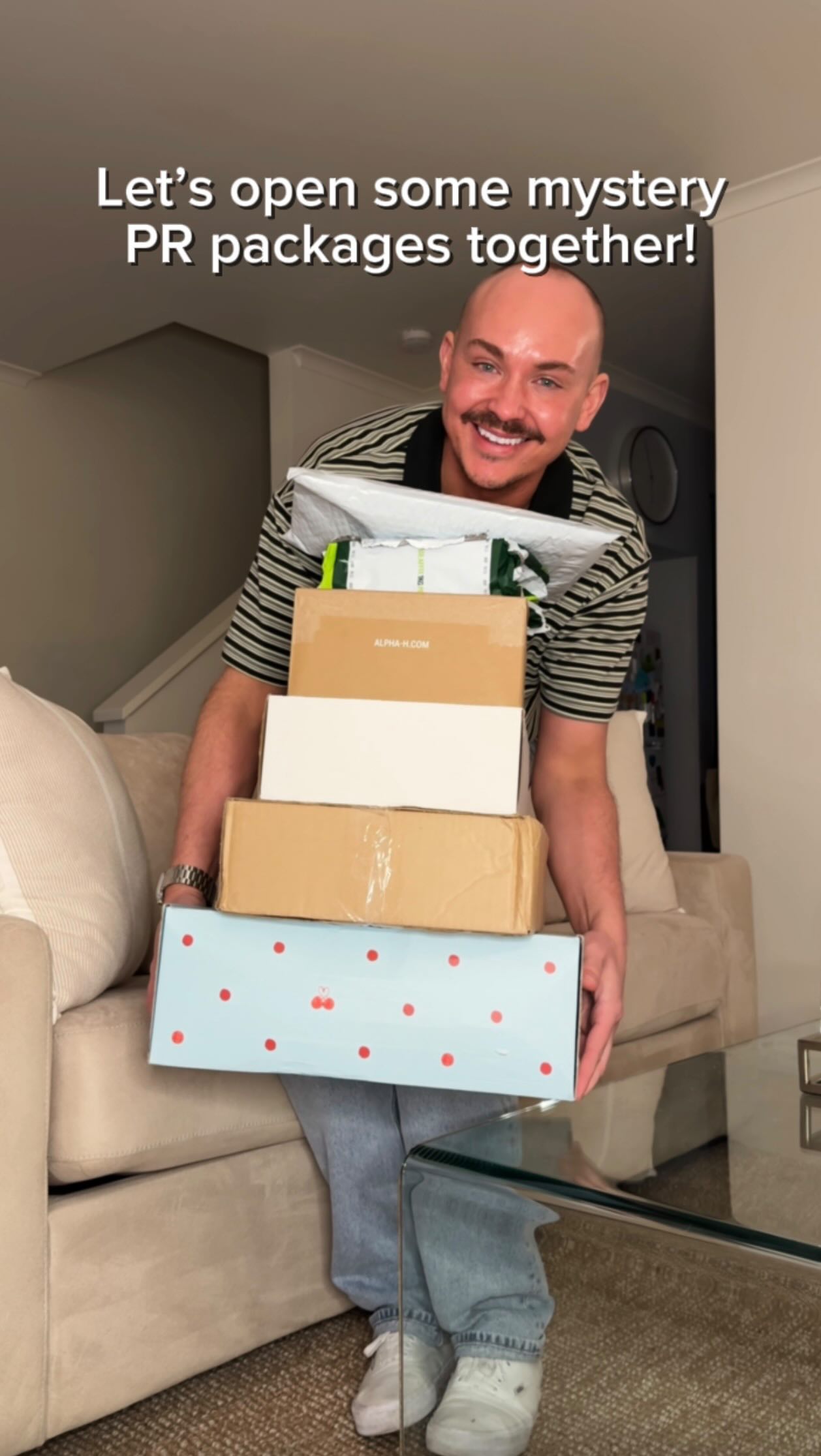 Instagram post by @m_chael for ALPHA-H. Caption reads: these items were all #gifted with zero obligation....