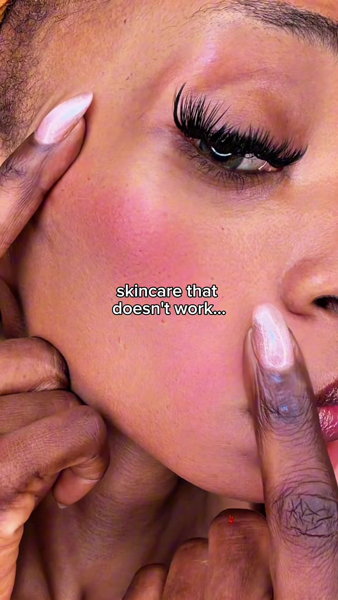 TikTok post by @ohwowitsjenny for Axis-y. Caption reads: [...] doesn't make my redness worse @AXIS-Y Store....