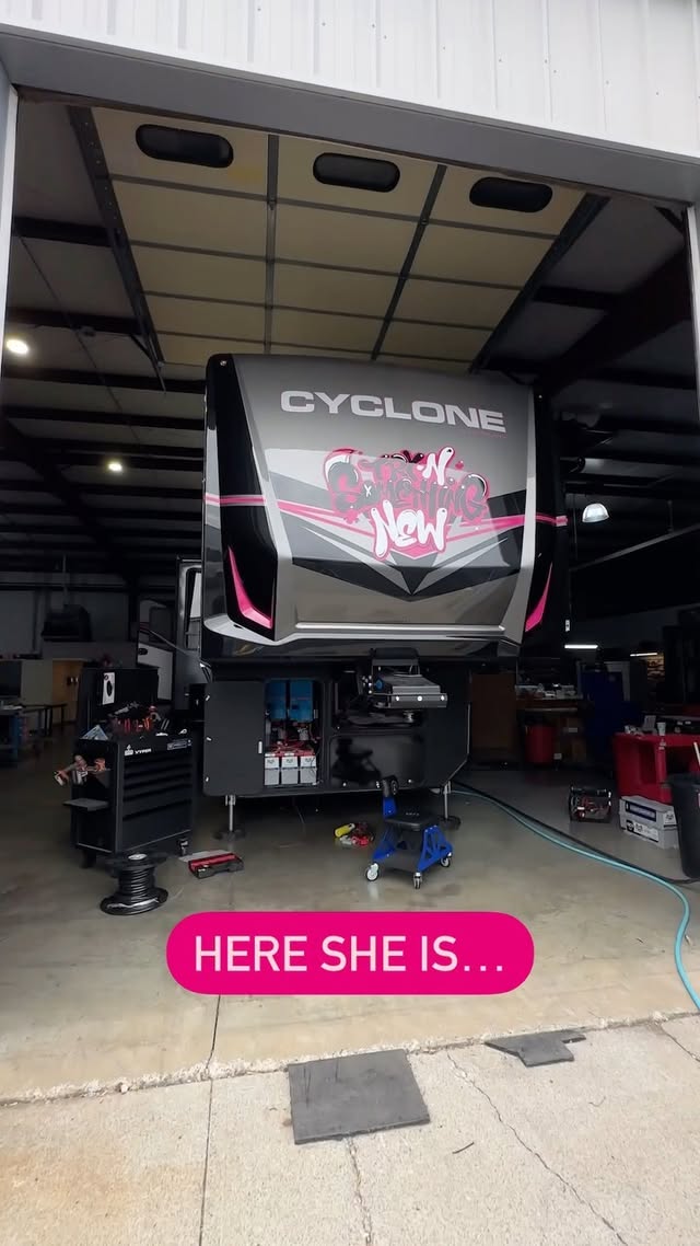 Instagram post by @trynsomethingnew for Battle Born Batteries. Caption reads: [...] the solar install we had done! 🤩....