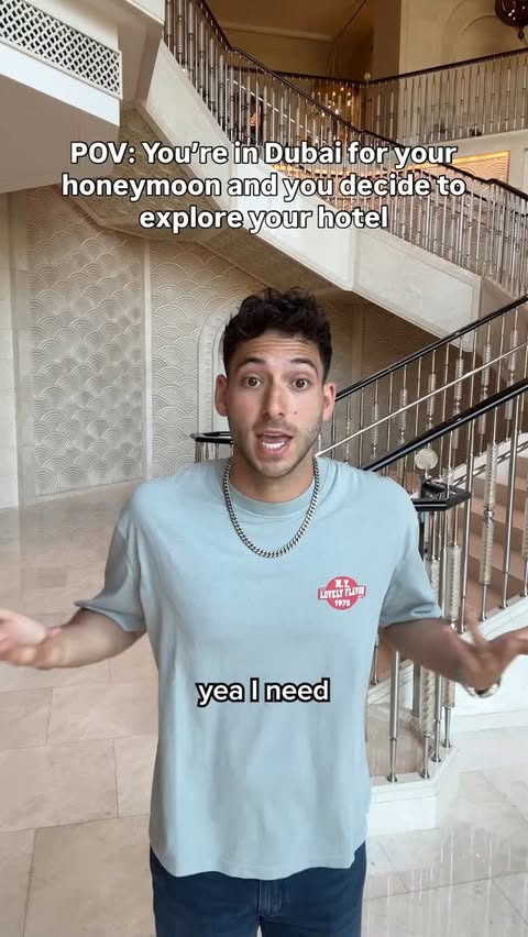 Instagram post by @crashadams for Four Seasons. Caption reads: Safe to say Four Seasons Resort Dubai at Jumeirah....