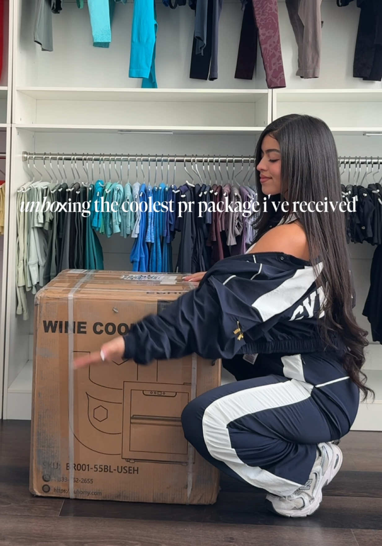 TikTok post by @alondrarubyyy for GNC. Caption reads: Unboxing the coolest pr package I’ve ever....