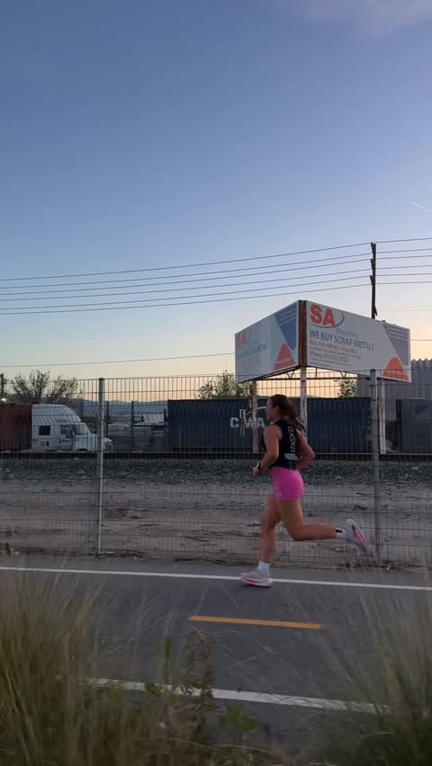 Instagram post by @soulfullyginger for Eos Elite. Caption reads: 300km into an ultramarathon relay wearing my....