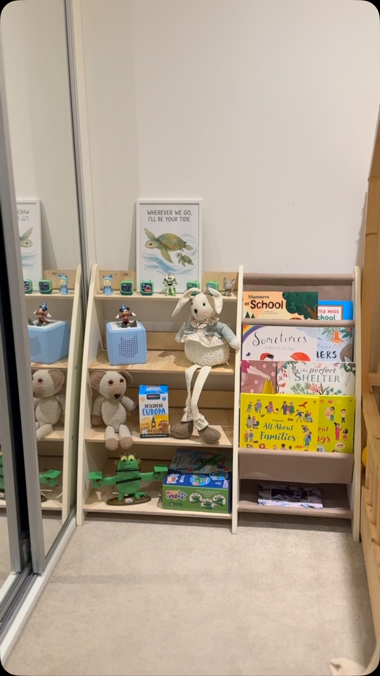 Instagram post by @momandkidlife for GOODEVAS. Caption reads: #ad ✨ Creating spaces where little ones can learn,....