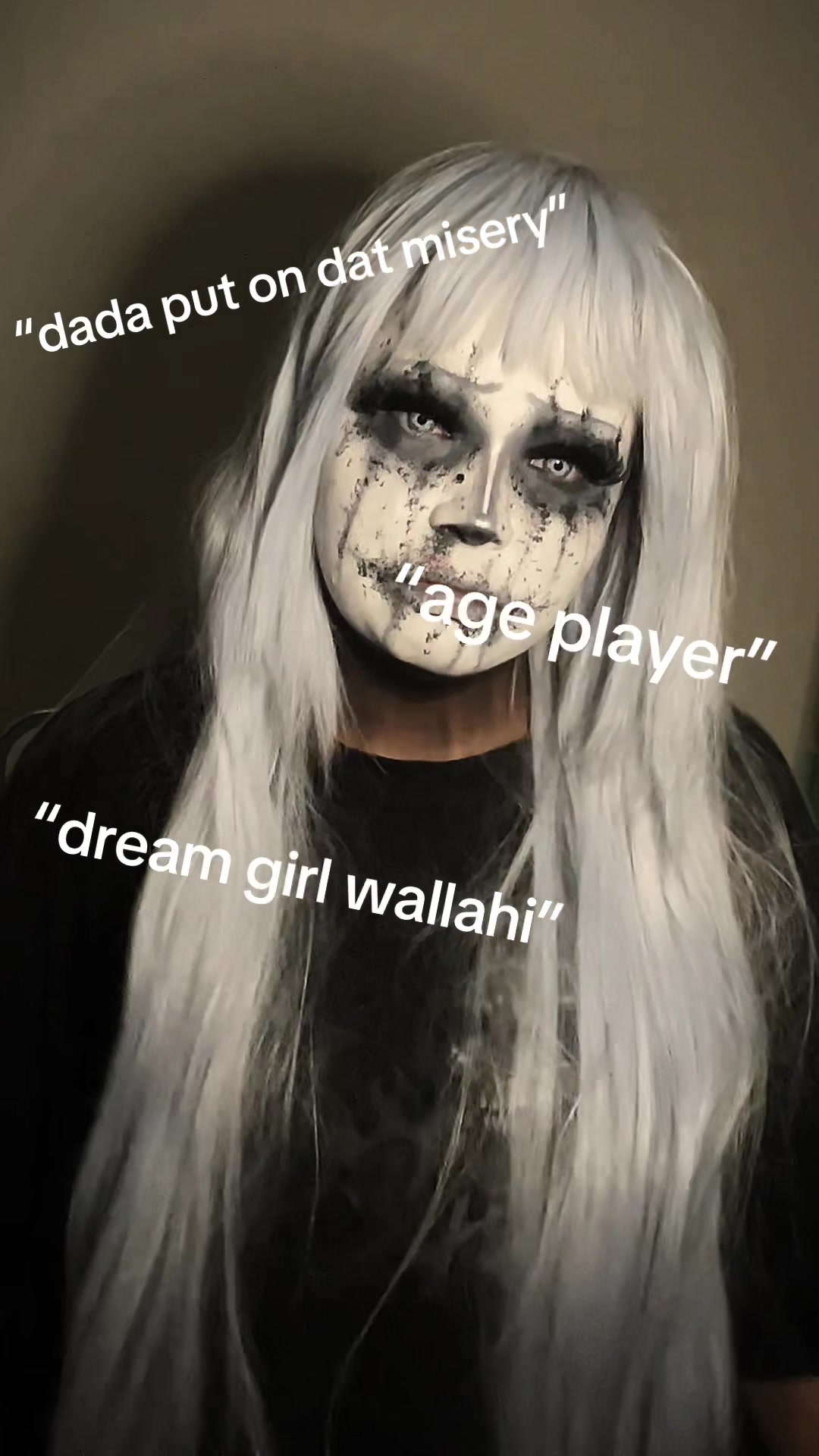 TikTok post by @3ae3y for EYEVOS. Caption reads: [...] a bit Contacts : Frost Enchant from @EYEVOS....