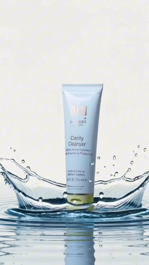Instagram post by an influencer for Pixi Beauty. Caption reads: [...] Clarity collection from @pixibeauty PR |....