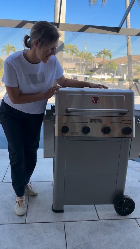 Instagram post by @life.as.eda for Monument Grills. Caption reads: [...] 🔥 Testing out the new Mesa II from....
