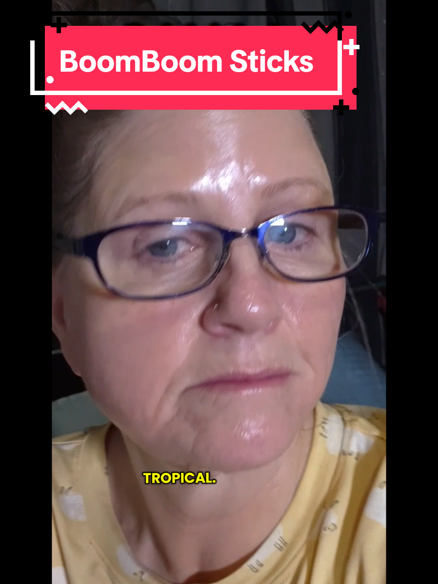 TikTok post by @glowingupwithvicki for BoomBoom Naturals. Caption reads: For those days when breathing feels a little....