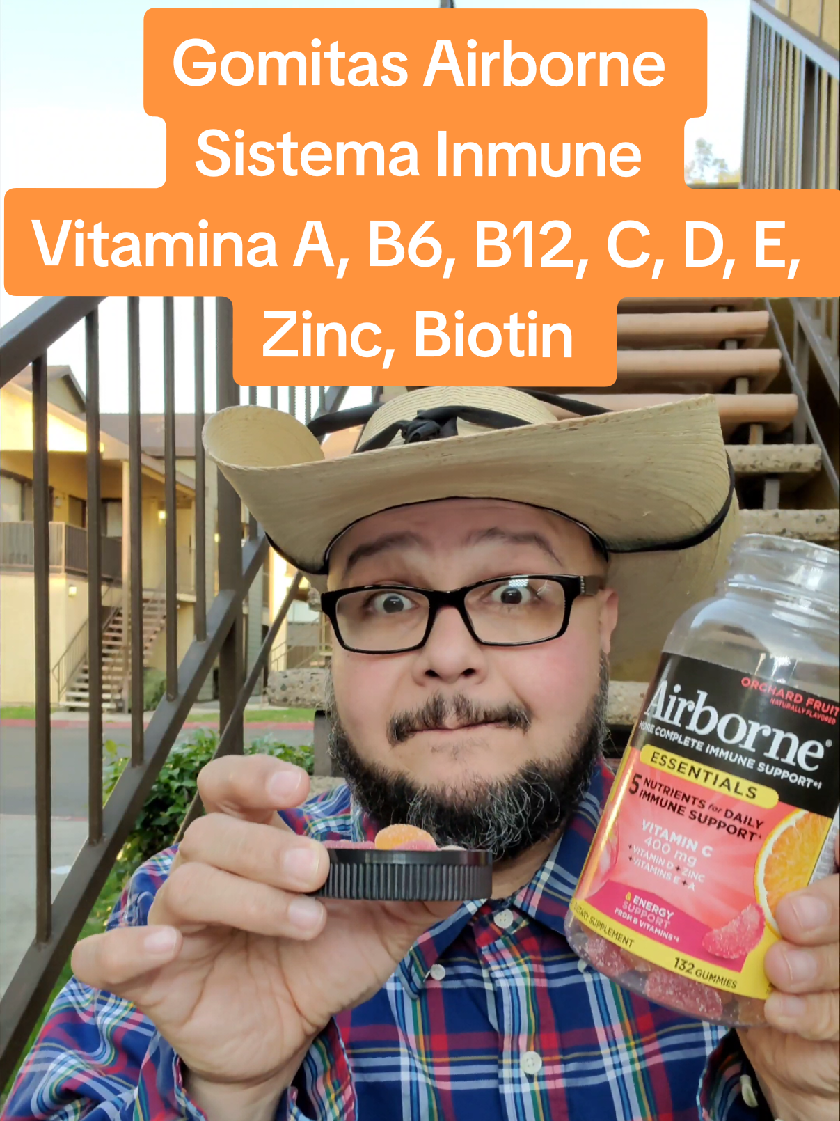 TikTok post by @salvi_driver1981.oficial for Airborne. Caption reads: @Airborne US Airborne Immune Support Essentials....