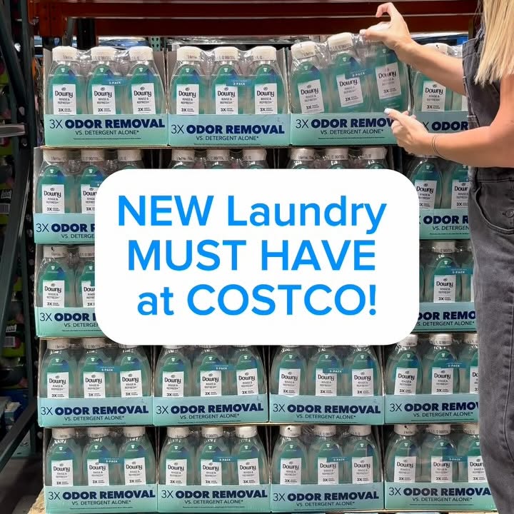 Instagram post by @costcoguide for downy. Caption reads: #DownyPartner The @Downy Rinse bundle pack is now....