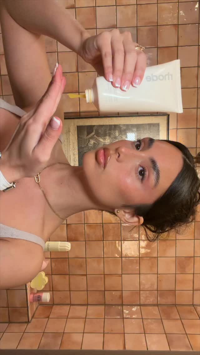 Instagram post by @sofiachaparror for Hublot. Caption reads: night skincare routine🫧
wearing my fav @hublot....