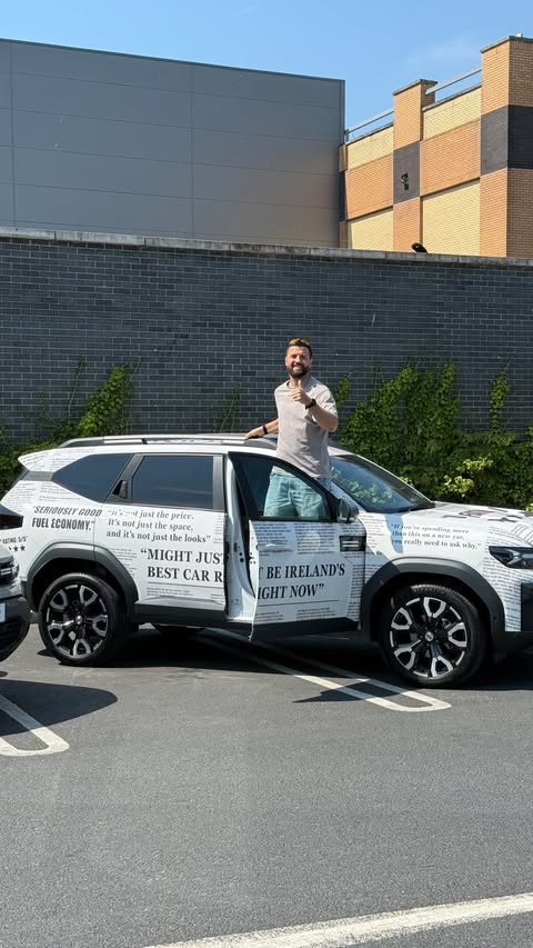 Instagram post by @tonytravels10_ for Dacia. Caption reads: The Dacia Roadshow 🤟 Dacia are currently in [...].