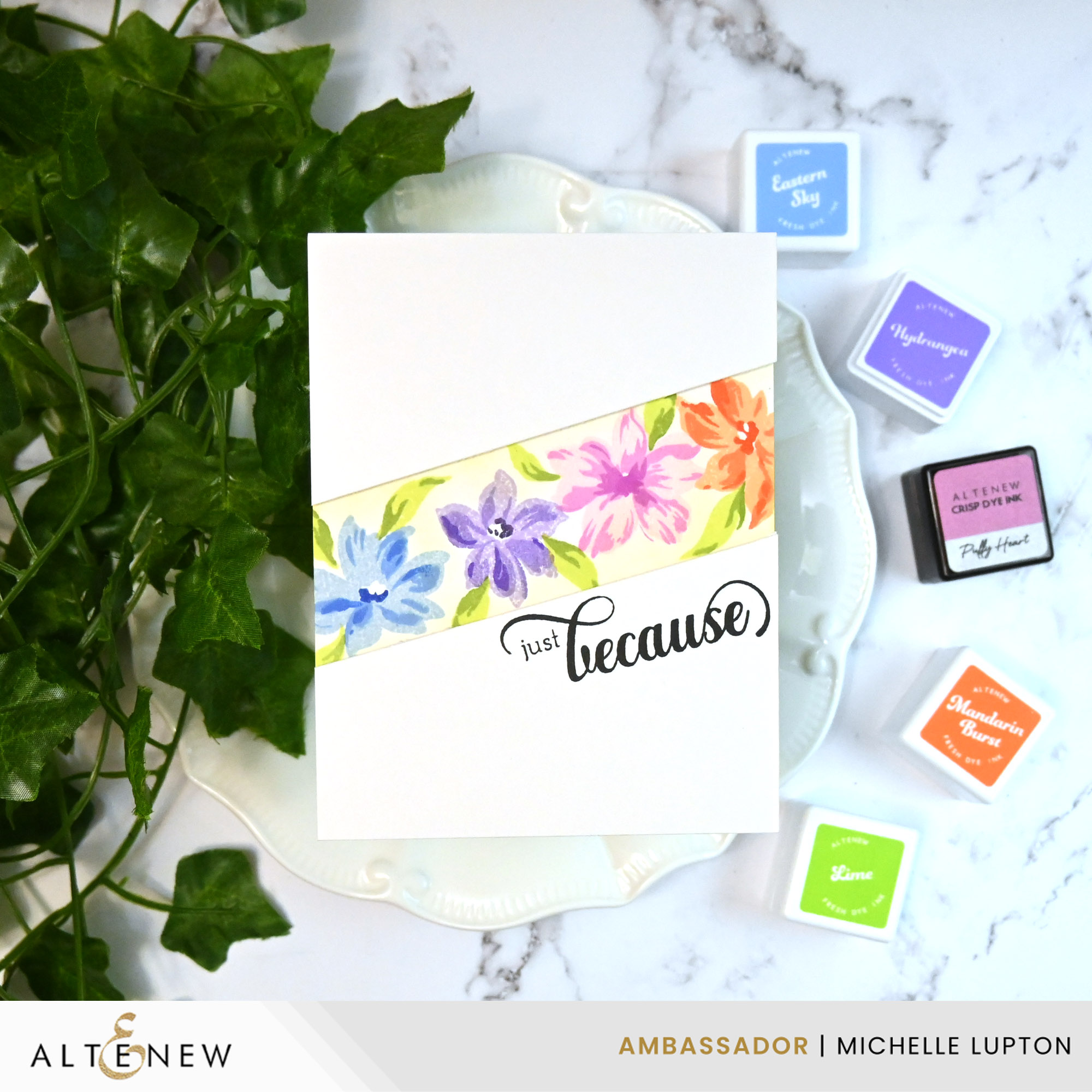 Instagram post by @michelle_lupton for Altenew. Caption reads: GIVEAWAY!! (Ad:Altenew Ambassador) Today, I'm....