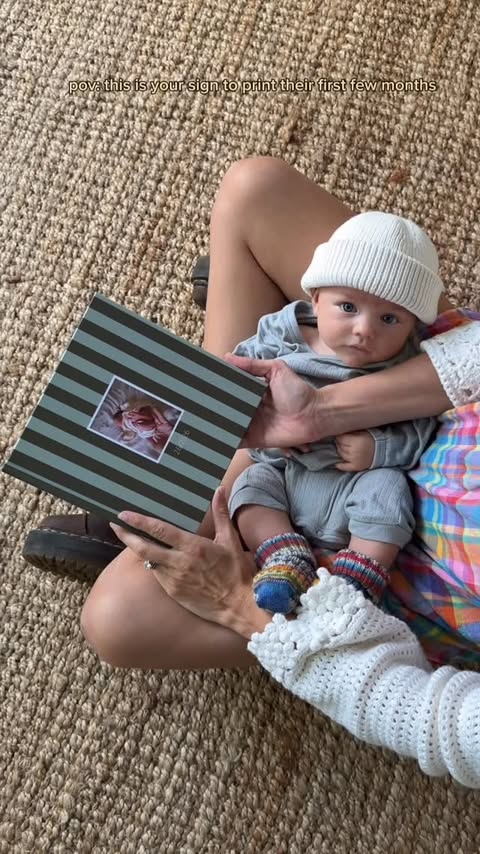 Instagram post by @hannahbeaden for Once Upon. Caption reads: [...] go without a baby book. Thanks to....