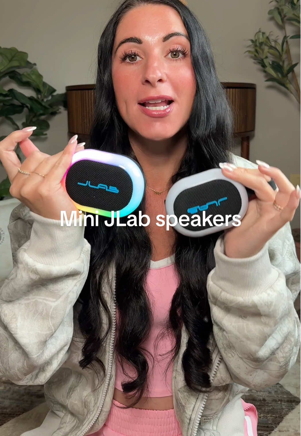 TikTok post by @kennyshopsalot for JLab. Caption reads: [...] that keep the party going @JLab....