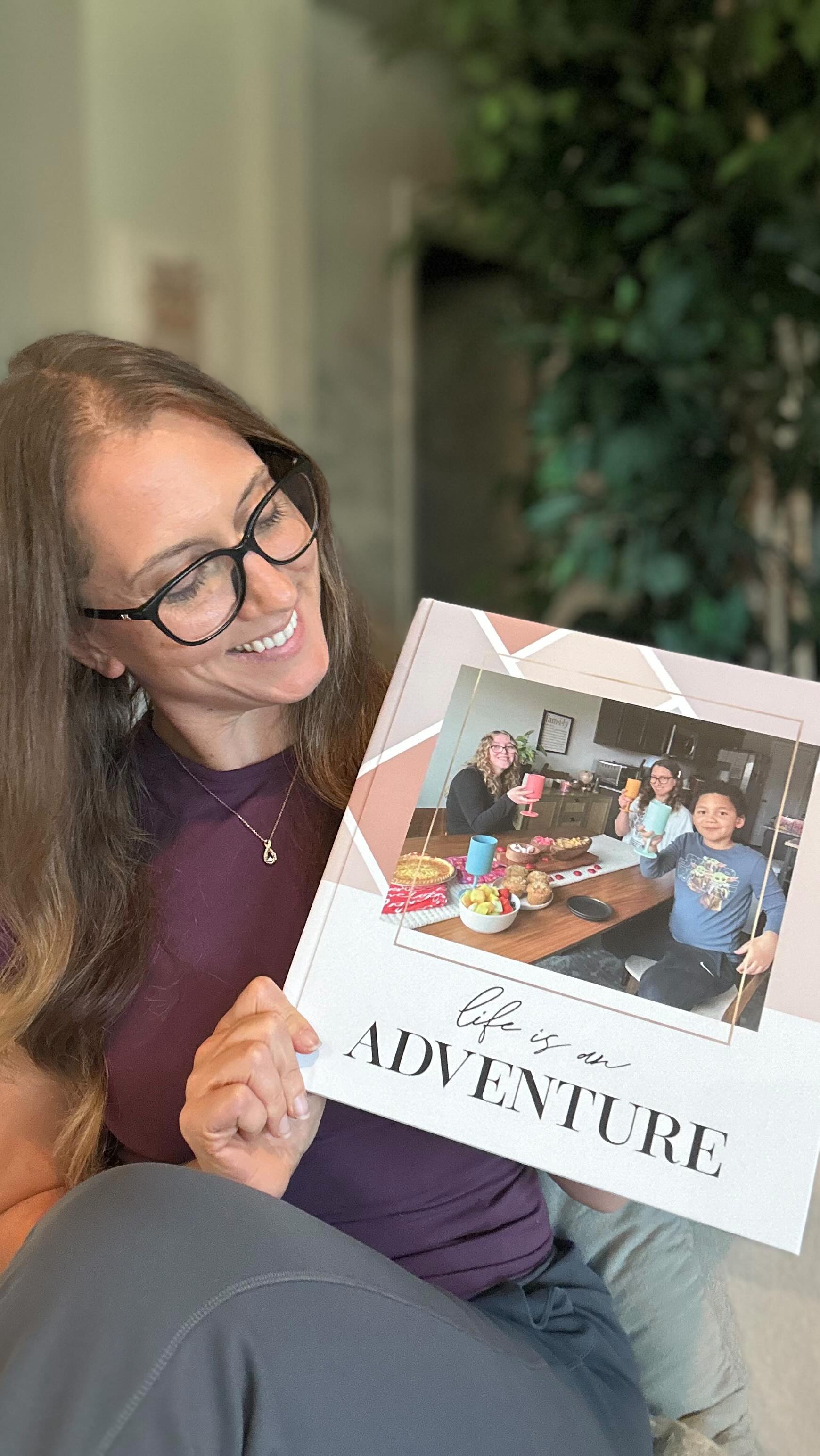 Instagram post by @our.blog.life for Mixbook. Caption reads: Life moves so fast - a stroll down memory lane....