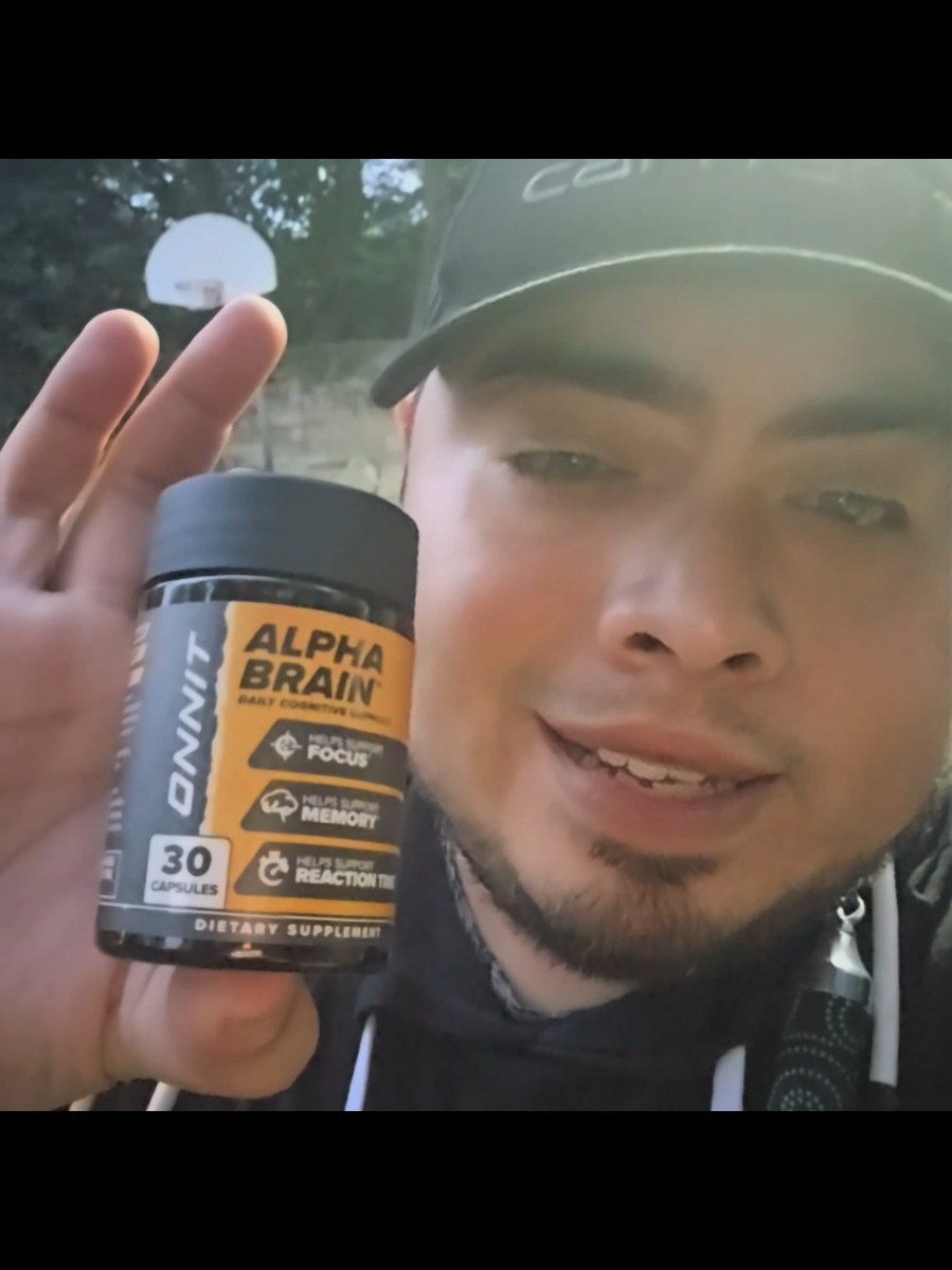 TikTok post by @maxjumpstofitness for Onnit. Caption reads: [...] Stay locked in win Alpha Brain from @GET....