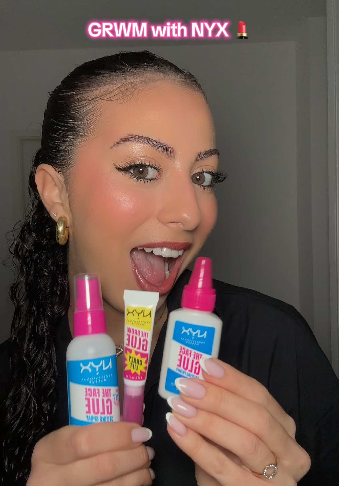 TikTok post by @farahjrmn for Skeepers. Caption reads: [...] #nyxprofessionalmakeup @Skeepers France ....