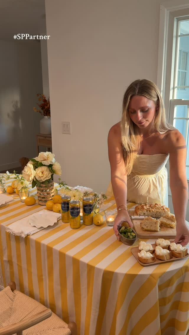 Instagram post by @alessandrabrontsema for Sanpellegrino. Caption reads: An afternoon Aperitivo at home with....