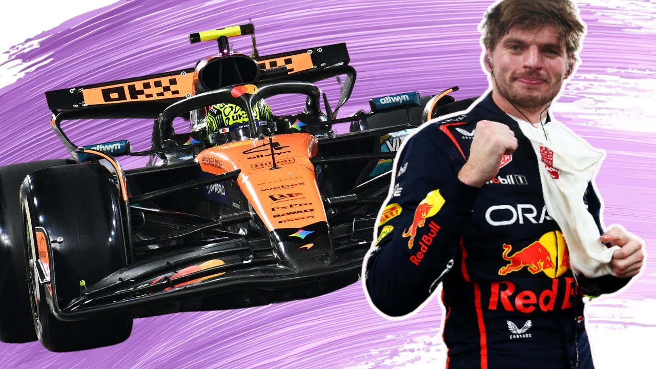 YouTube post by @peterwindsor for Alpinestars. Caption reads: 2025 F1 ABU DHABI GP Race analysis by Peter....