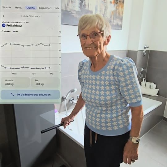 Instagram post by @erikarischko for Withings. Caption reads: Back from spinal fusion. Stronger every....