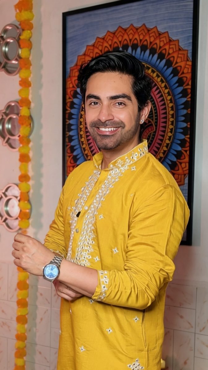 Instagram post by @officialparasmadaan for Shopsy. Caption reads: Baraati bhi hero ban sakte hain 😌💛
Haldi vibes....