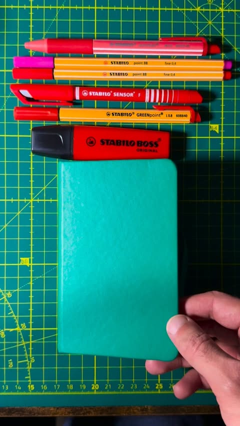 Instagram post by @designs.by.parth for STABILO. Caption reads: [...] do you like the most? 1, 2, 3 or 4? @stabilo....