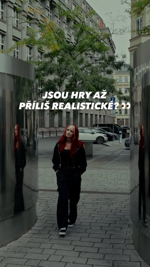 Instagram post by @andullie for NVIDIA GeForce. Caption reads: Dnes už hry vypadají tak dobře, že je občas....