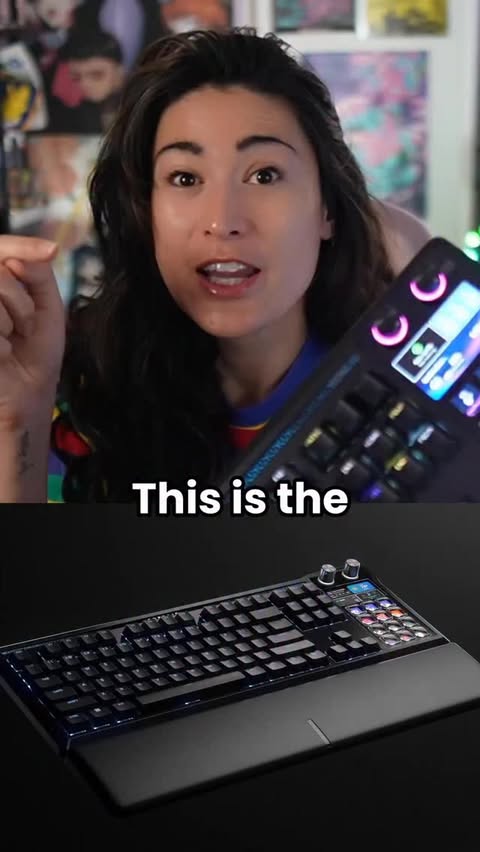 Instagram post by @jackijing for Elgato. Caption reads: The @corsair @elgato Galleon 100 SD is THE BEST....
