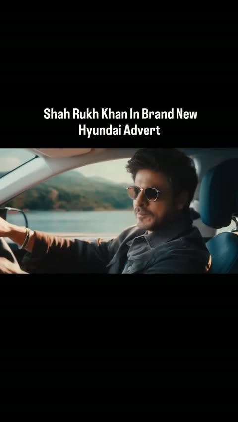 Instagram post by @teamshahrukhkhan for Hyundai Worldwide. Caption reads: King Shah Rukh Khan in the brand new Hyundai....