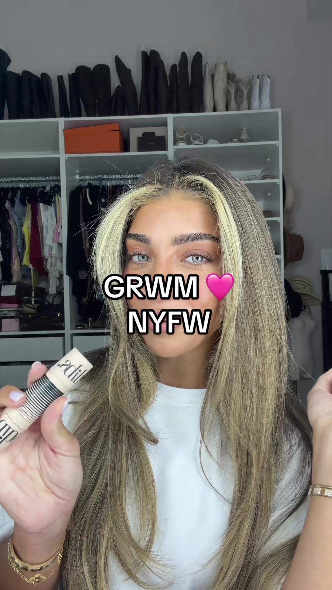 TikTok post by @giagiudicexx for DIBS Beauty. Caption reads: GRWM with @DIBSBEAUTY and let's chat about what....