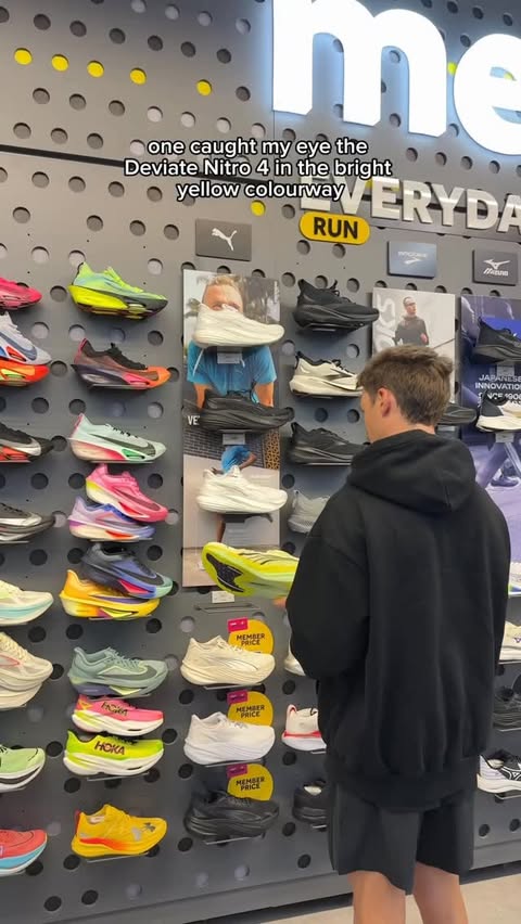 Instagram post by @the_other_brady for rebel sport. Caption reads: [...] #deviatenitro4 #runningshoes #rebelsport #ad.