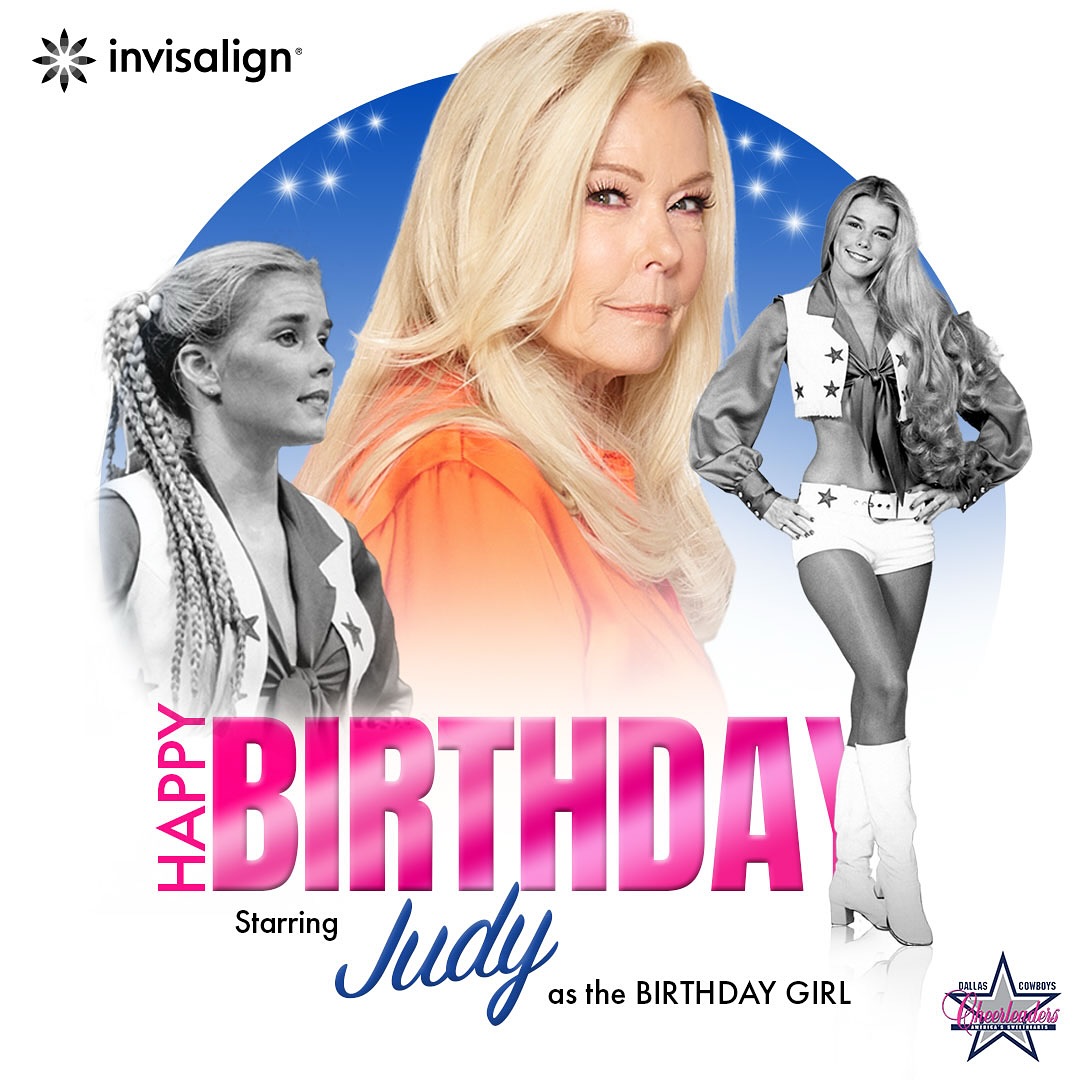 Instagram post by @dccheerleaders for Invisalign. Caption reads: Judy’s Day 💖 Happy Birthday!

@Invisalign |....
