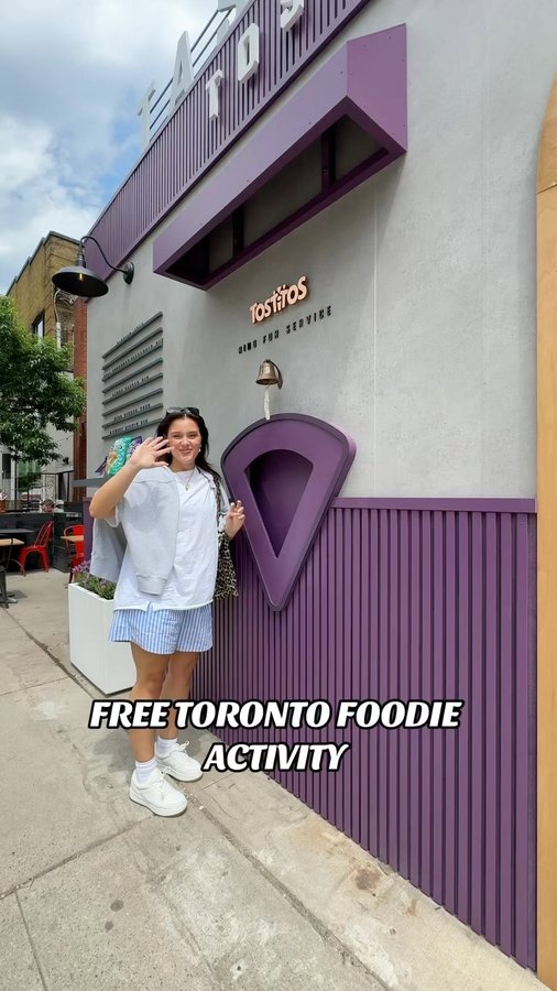 Instagram post by @natdoumkos for Tostitos. Caption reads: [...] this week, that involves some tasty....