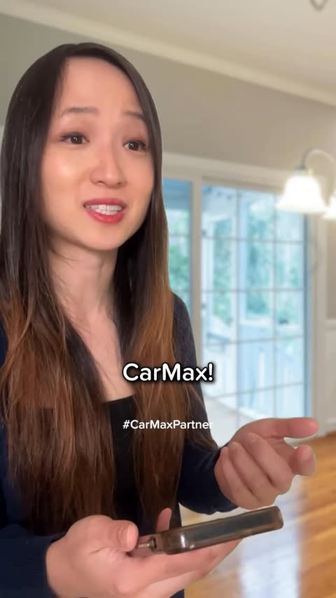 Instagram post by @sharontseung for CarMax. Caption reads: [...] tax return efficiently! Find a car at CarMax....