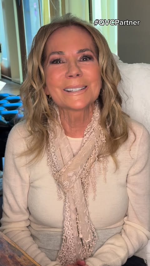 Instagram post by @kathielgifford for QVC. Caption reads: #QVCPartner @qvc 40 years of showing up, going....