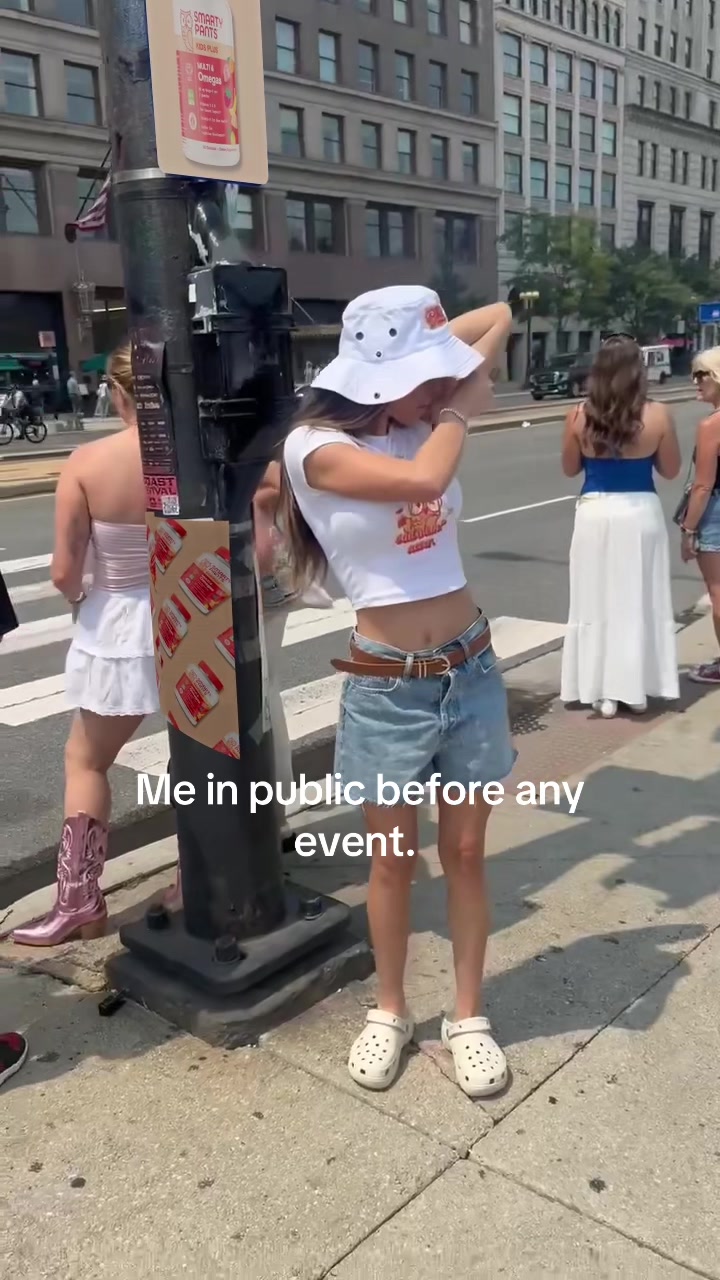 TikTok post by @taylorfrankiepaul for SmartyPants Vitamins. Caption reads: [...] do what we gotta do on the go @SmartyPants....