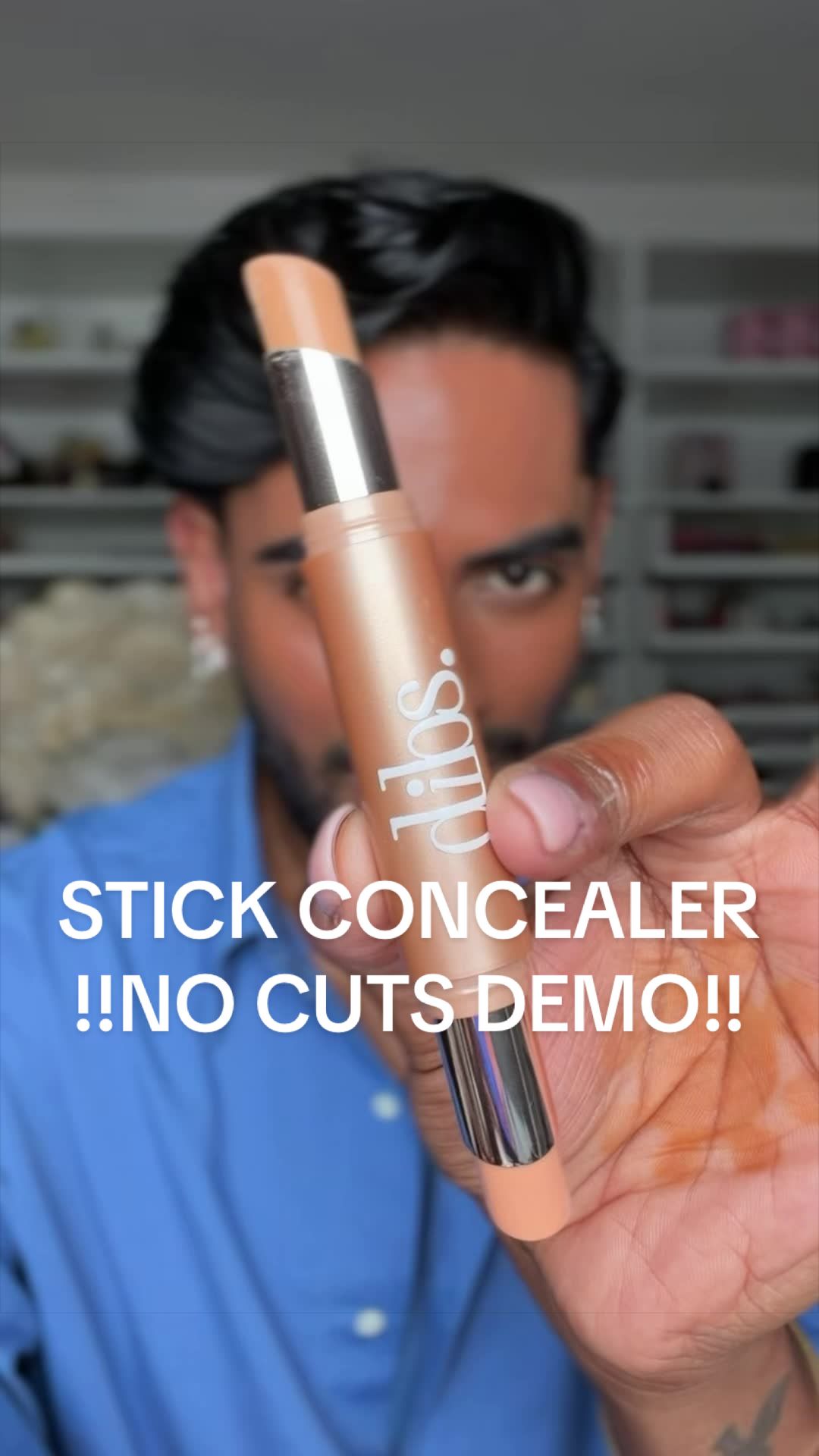 TikTok post by @adityamadiraju for DIBS Beauty. Caption reads: [...] products but I tried the new @DIBSBEAUTY....