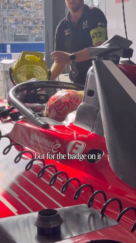 Instagram post by @bhat.tech for Formula E. Caption reads: [...] with India @mahindraracing @fiaformulae....