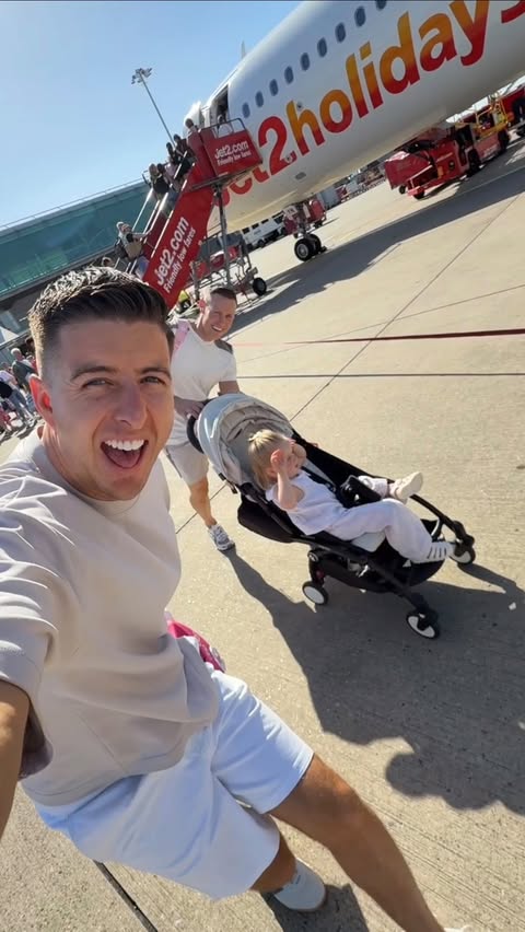 Instagram post by @ashleytwistglazebrook for Jet2.com & Jet2holidays. Caption reads: AD | Nothing really beats a family Jet2holiday to....